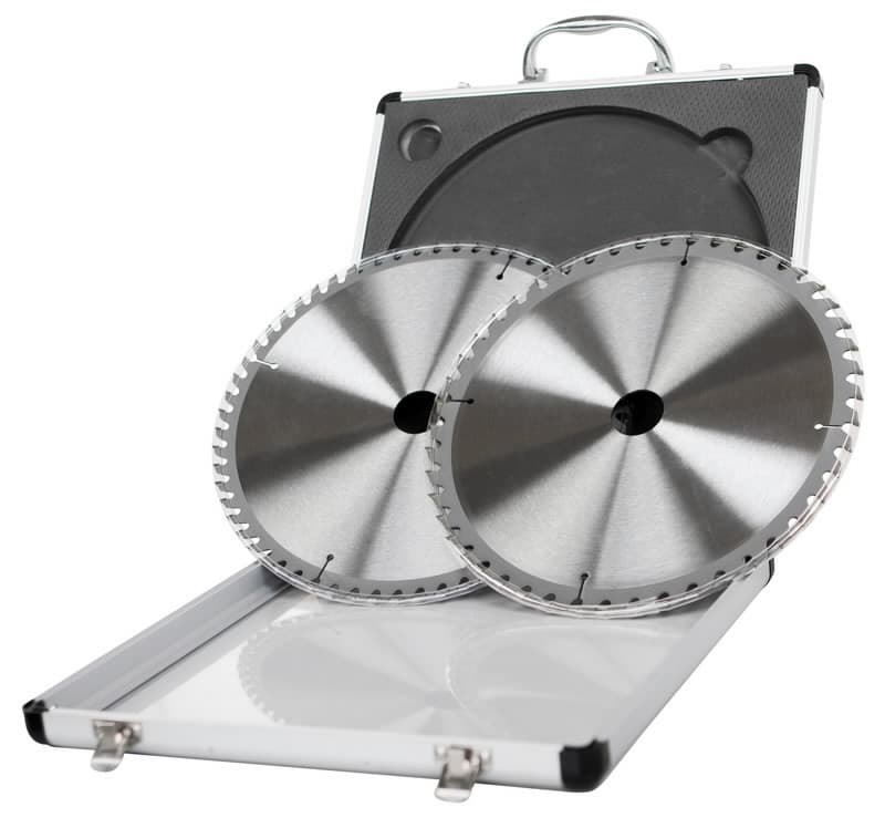 Set 2 Discos Sierra 10" (48 y 60 Dientes) Madera/Aluminio Scheppach - Vista frontal
