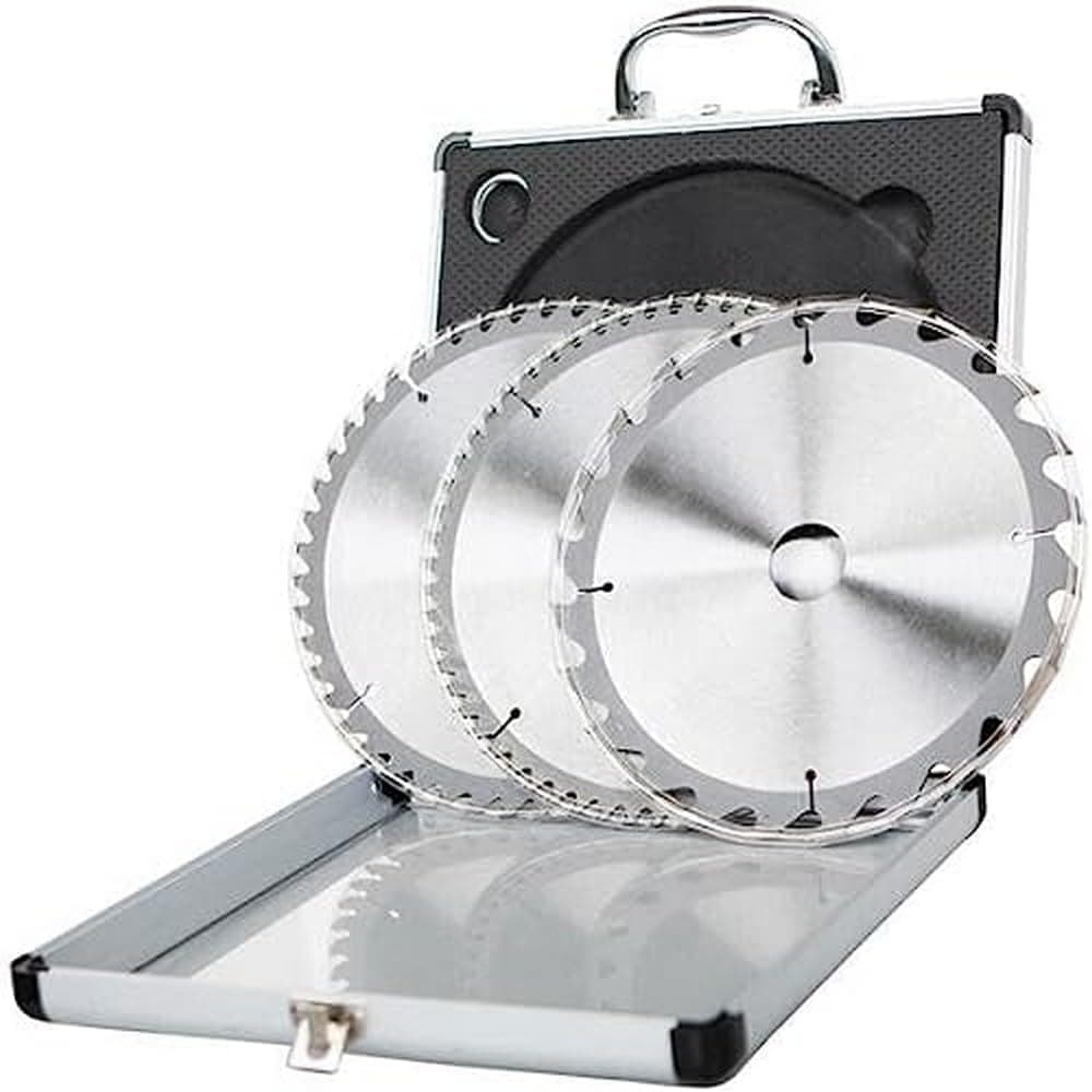 Set 2 Discos Sierra 10" Scheppach - 48 y 60 Dientes, Madera y Aluminio - Vista frontal