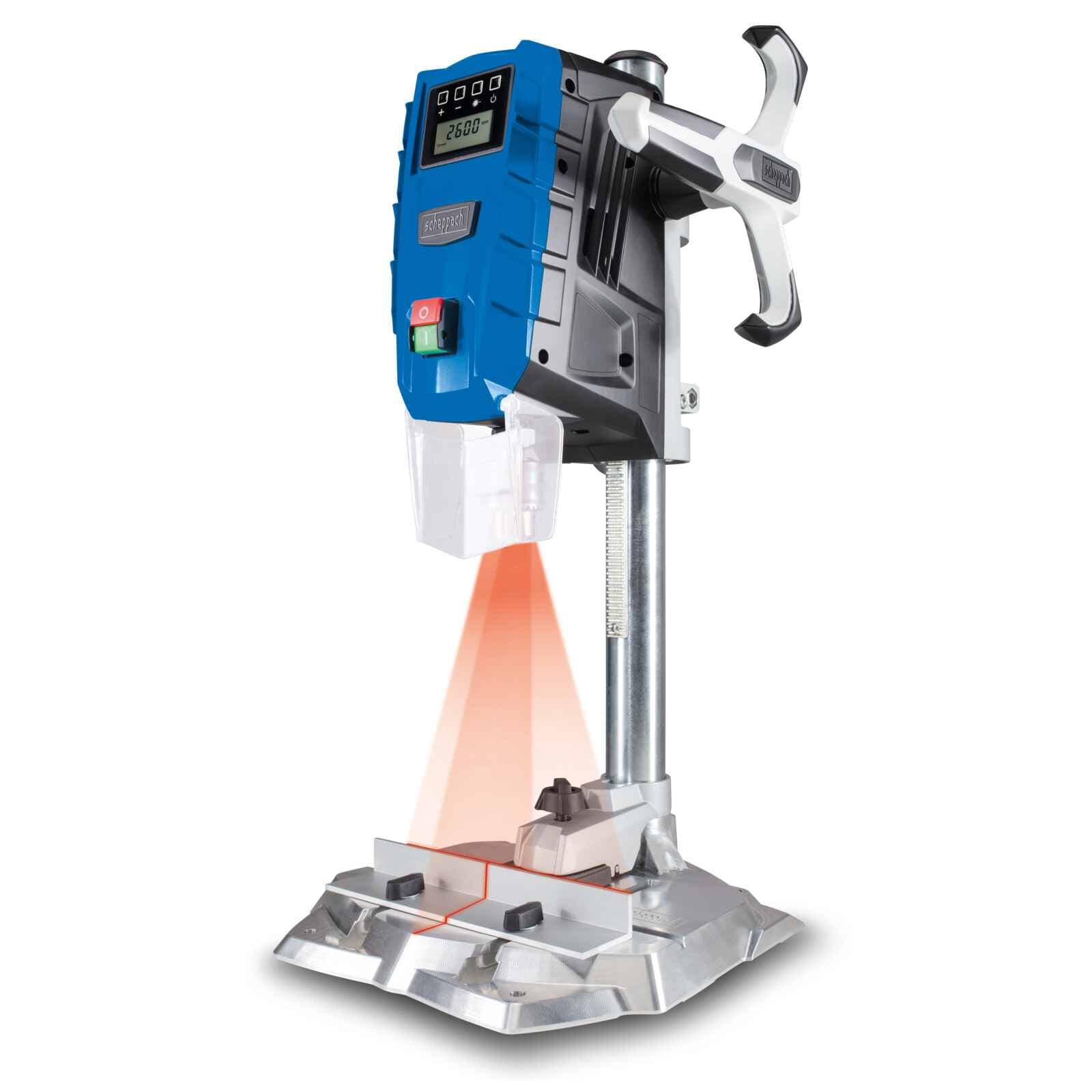 Taladro Columna Digital 710W Con Laser 13mm DP55 Scheppach - Vista detalle
