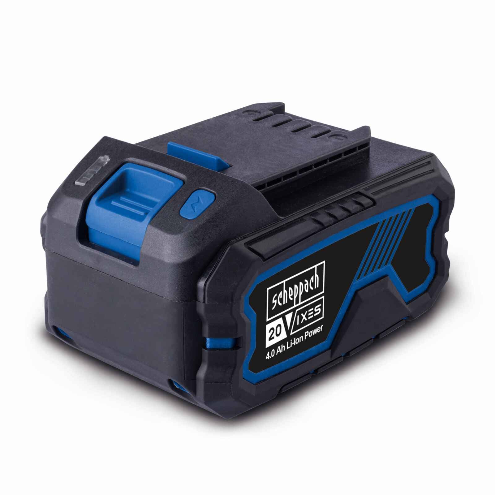 Batería Scheppach 20V 4.0 Ah - Vista frontal