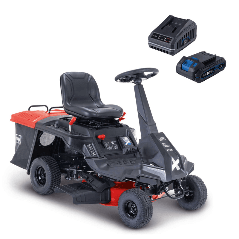 Tractor Corta Pasto 6HP Scheppach - Cortacésped Profesional - Vista accesorios
