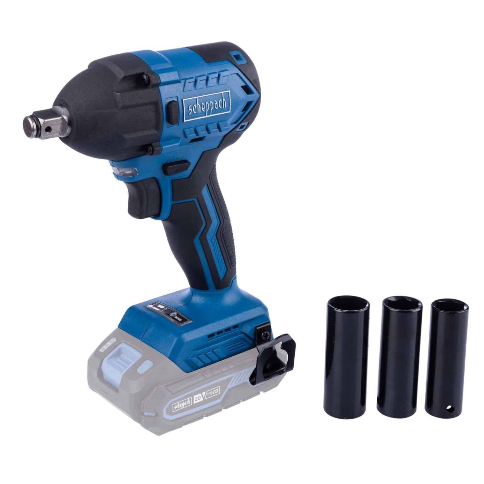 Llave De Impacto Brushless 20v - Scheppach - Vista lateral