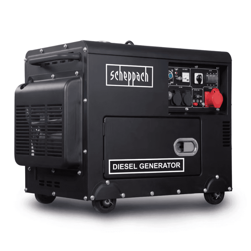 Generador Diésel 5000W Scheppach Black Edition - Trifásico y Monofásico, Arranque Eléctrico - Vista 14