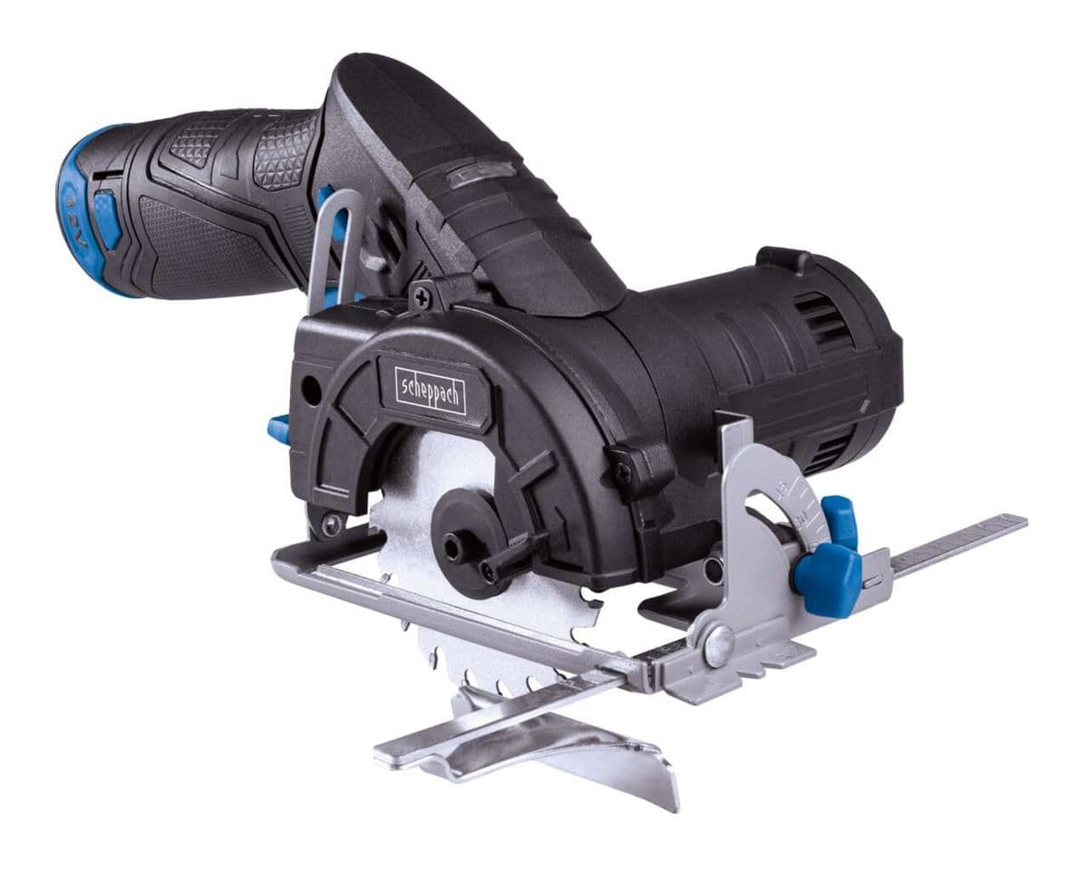 Sierra Circular Inalámbrica 12V Scheppach - Incluye 2 Baterías