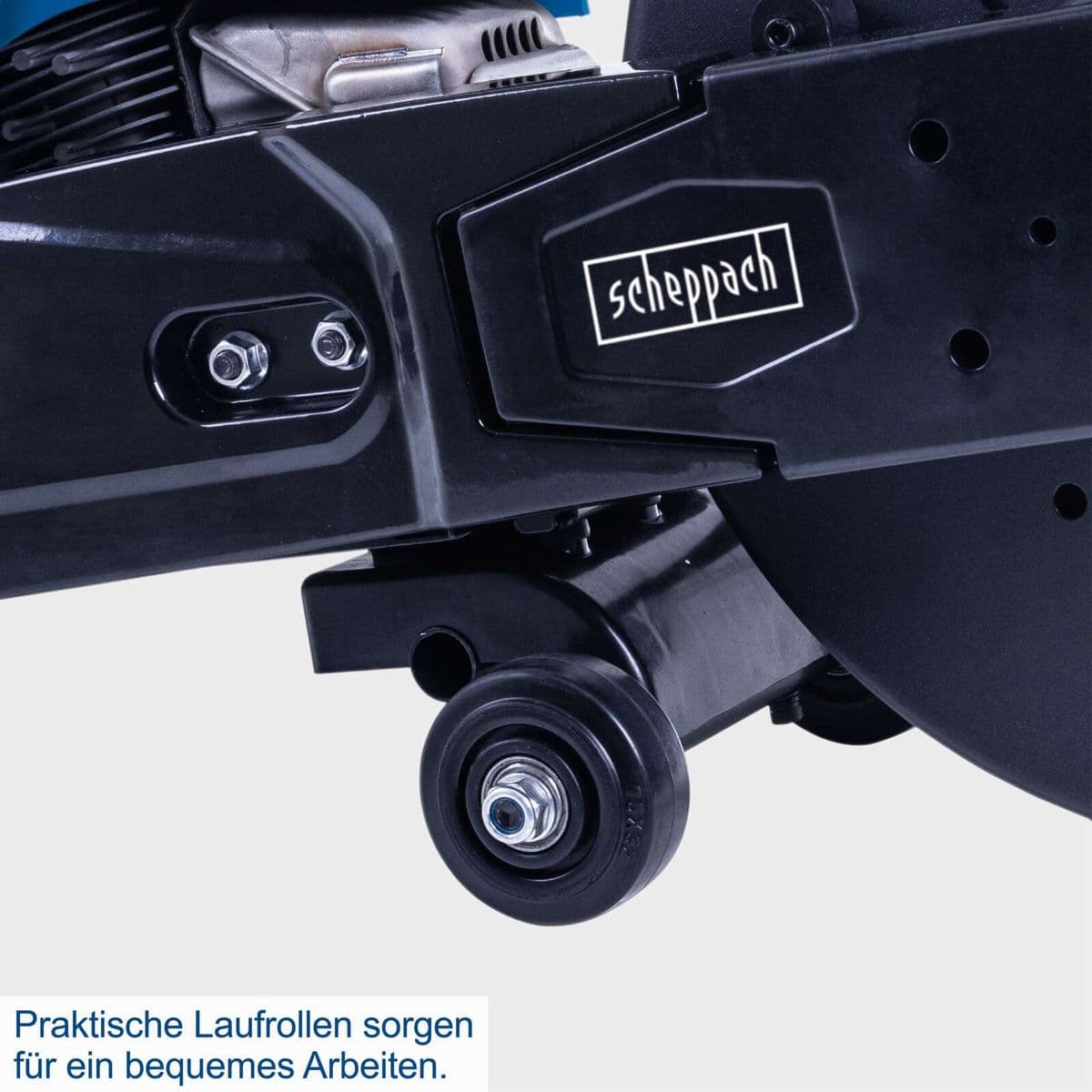 Cortadora de Hormigón a Gasolina PTS400 Scheppach - 3,95HP | Disco Diamantado 350mm | Profundidad de Corte 120mm | Motor 2 Tiempos | Incluye Filtro de Aire de Repuesto - Vista 7