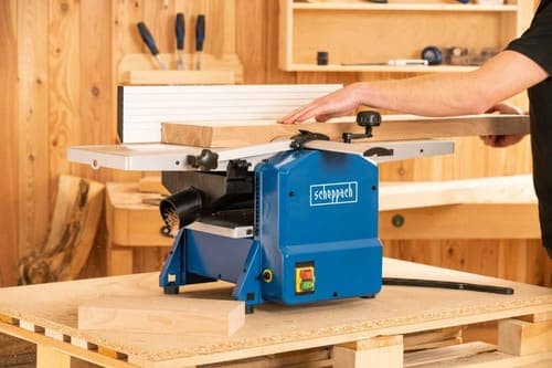 Cepilladora Canteadora De Banco 10 1500w Pro - Scheppach - Vista lateral