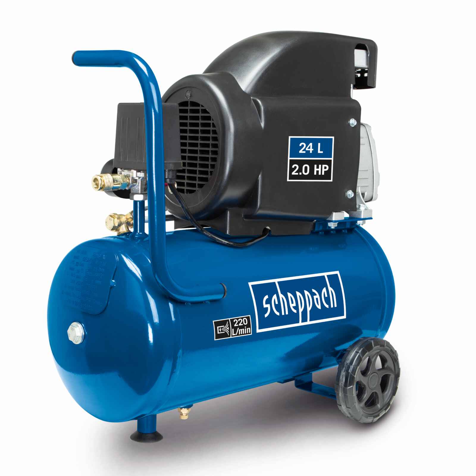 Compresor De Aire Portatil 2hp 24l - Scheppach