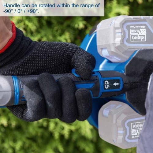 Cortasetos Inalámbrico 40V Brushless Scheppach - Espada 720mm, Corte 30mm - Vista accesorios
