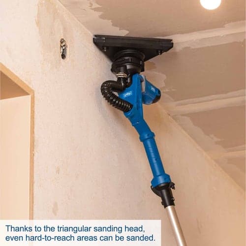 Lijadora de Pared Techo y Piso Telescópica Scheppach - Lijadora de Muro y Pasta - Vista uso
