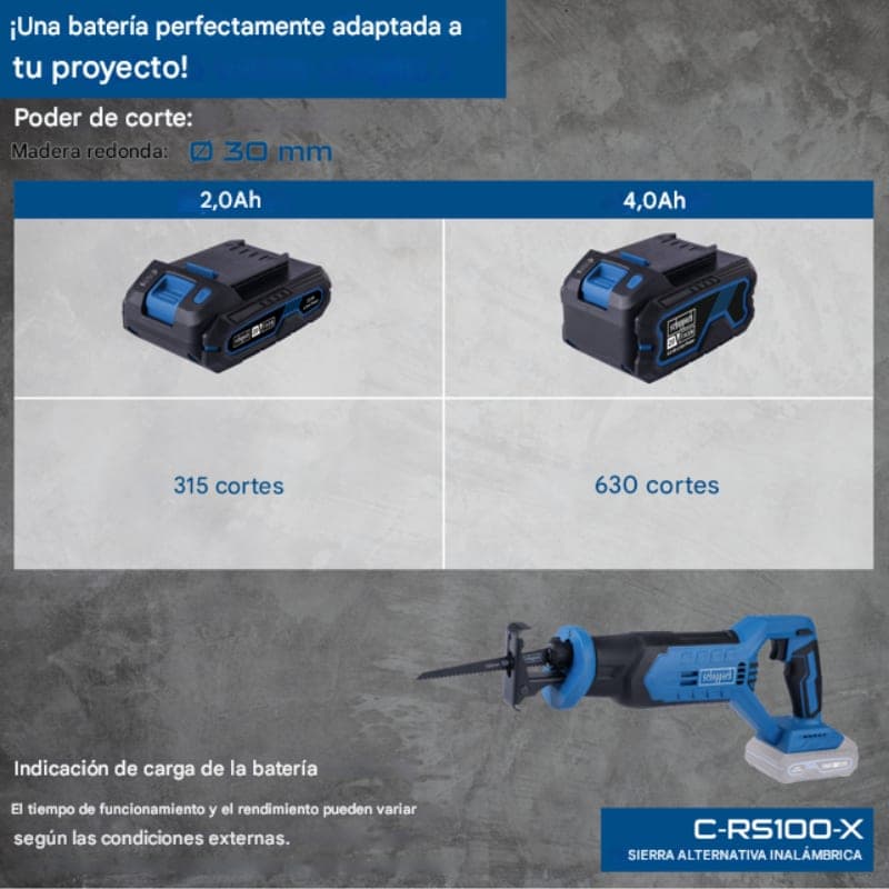 Sierra Sable Brushless 20v Pro - Scheppach - Vista 9