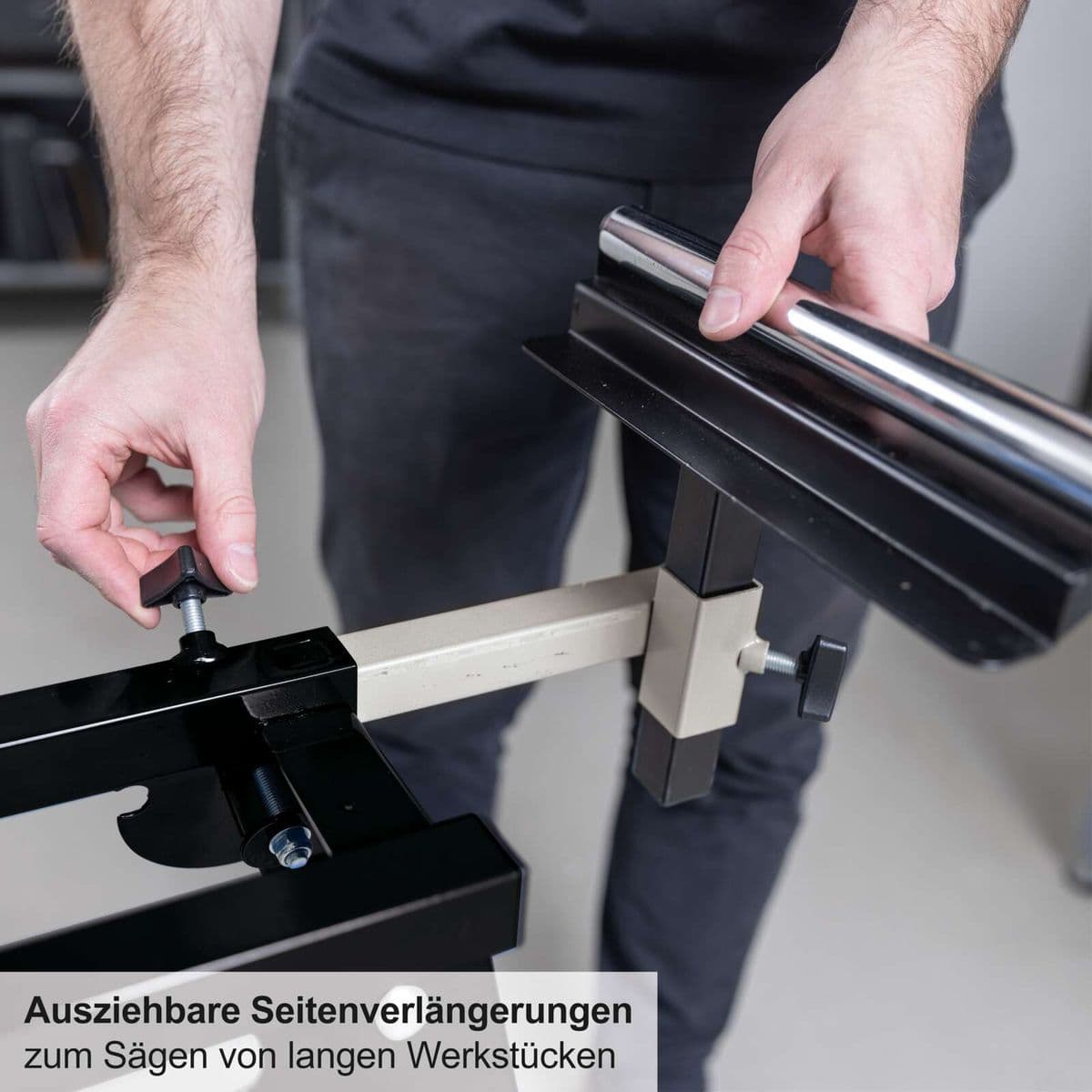 Base Universal para Sierra Ingletadora UUG1550-BE Scheppach Black - Vista accesorios