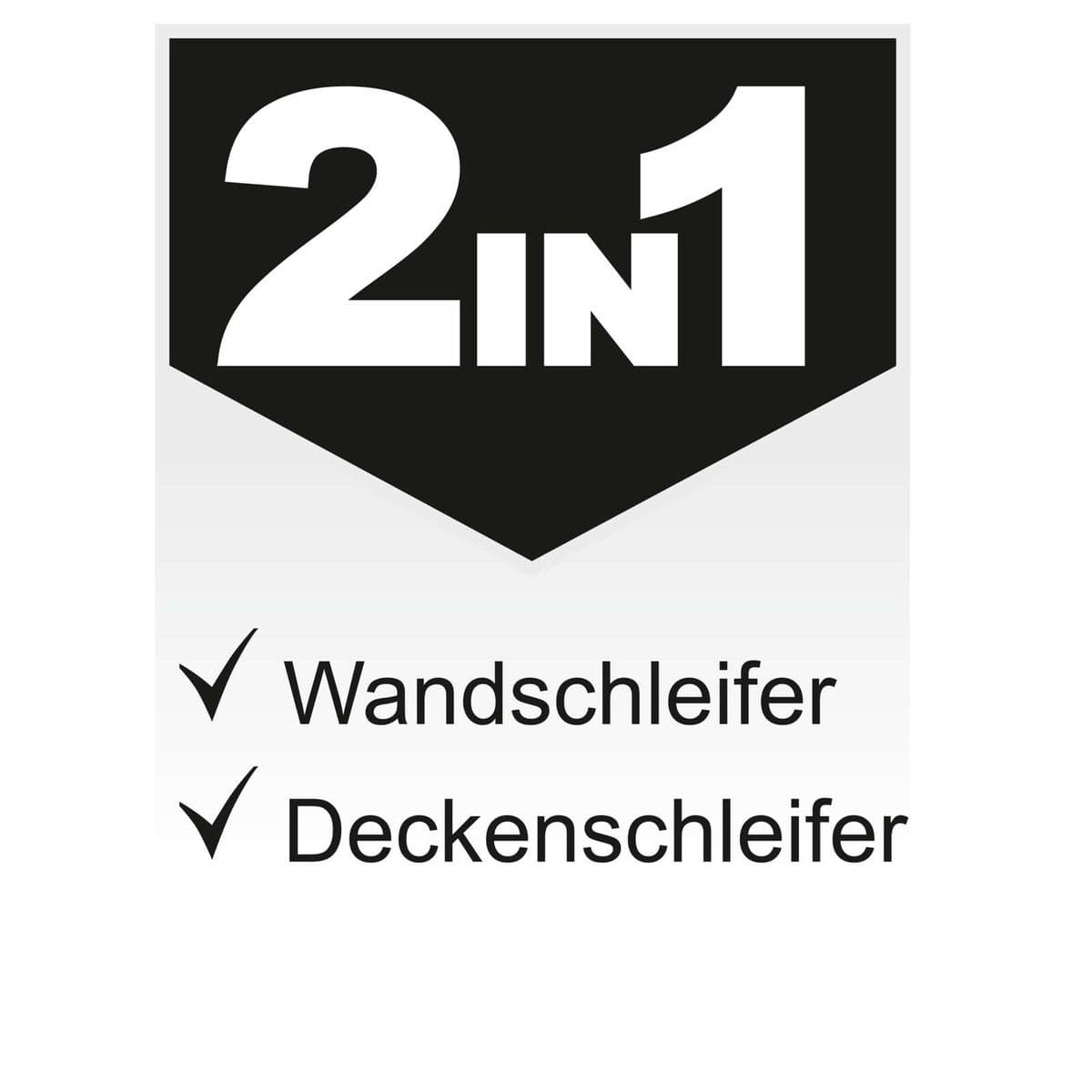Lijadora de Pared y Techo 710W Scheppach Black Edition - Velocidad Variable, 2 Cabezales - Vista lateral