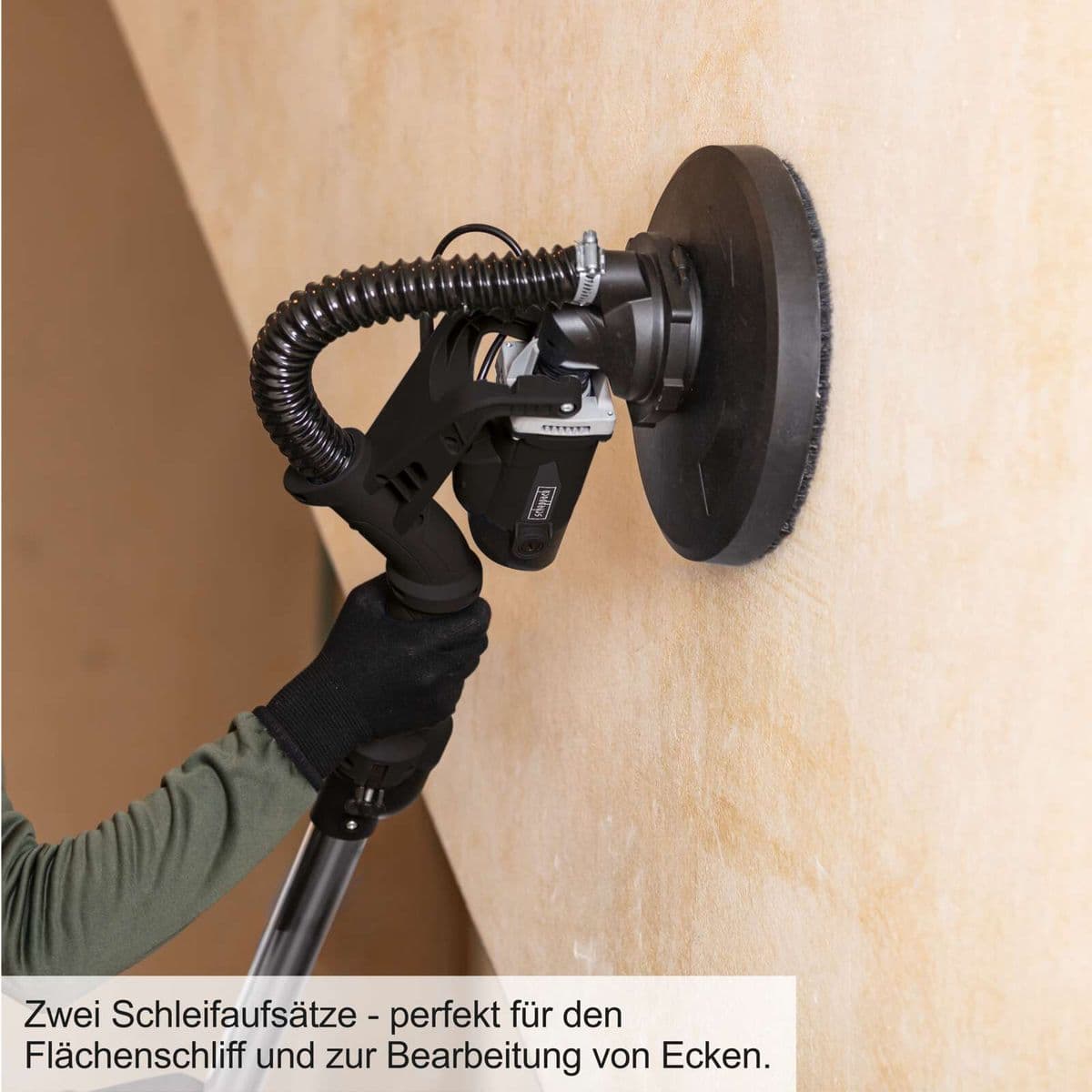 Lijadora de Pared y Techo 710W Scheppach Black Edition - Velocidad Variable, 2 Cabezales - Vista 8