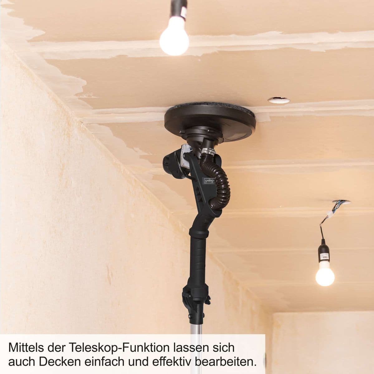 Lijadora de Pared y Techo 710W Scheppach Black Edition - Velocidad Variable, 2 Cabezales - Vista 9